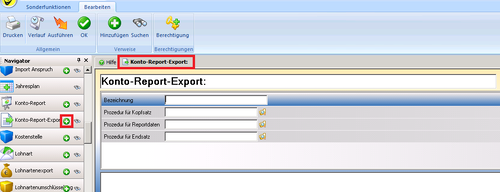 Konto-Report-Export anlegen